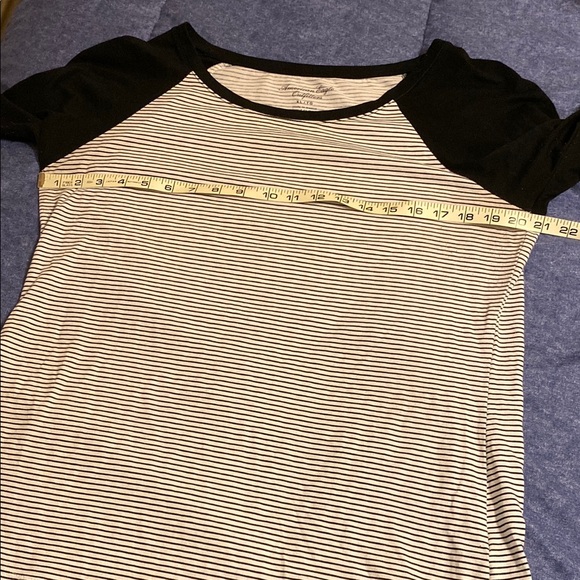 Black and White Striped Women's Top - Picture 3 of 7